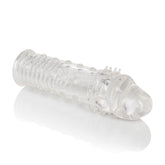 Apollo Clear Penis Extender Sleeve with Textured Ribbing Design SLEEVES